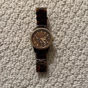 Michael Kors Brown Tortoise Acrylic Watch